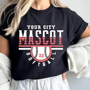 Softball Svg Png, Softball Team Template, Team Shirts, Your City, Softball Logo, Softball Template, Softball Player Number, Softball Shirt