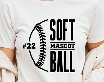 Softball Team Logo SVG, Softball Mom Shirt Design (Digital Download)