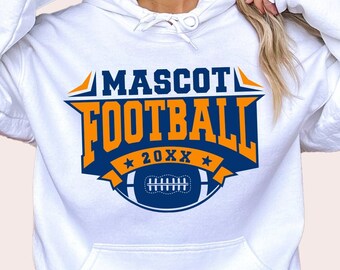 Football Team Logo Template, Custom Shirt Design SVG PNG (Digital Download)