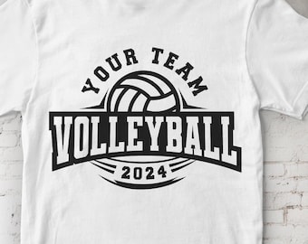 Volleyball Team SVG, Personalized Mascot Design (Digital Download)