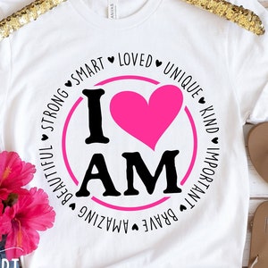 I am svg, Women Empowerment svg,Positive Quotes,Woman Shirt,Inspirational svg, I am Amazing, Motivational svg, Mama svg,I am Strong svg