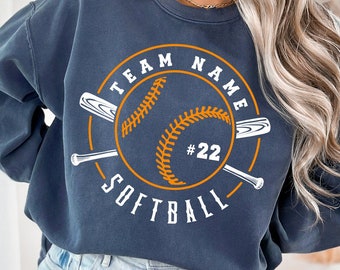 Squadra di softball SVG, modello di logo personalizzato (download digitale)