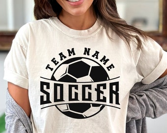 Soccer Team SVG, Mascot Template, Custom Shirt Design (Digital Download)