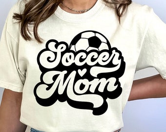 Retro Soccer Mom SVG, PNG, Game Day Design (Digital Download)