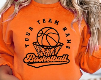 Basketball Team Mascot SVG, Personalized Design Template (Digital Download)