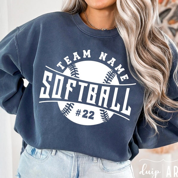 Softball Team Template Svg Png, Softball Svg, Softball Team Shirts, Softball Mom Svg, Team Logo Svg, Softball Girl Svg, Softball Player Svg