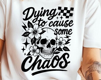 Funny Skeleton SVG, Sarcastic Gothic Design (Digital Download)