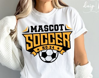 Soccer Team SVG, Mascot Design Template (Digital Download)