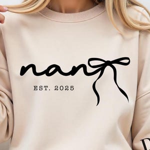 Nana Est 2025 SVG PNG, Coquette Bow Grandma Shirt Design, New Nana Cricut File, Trendy Nana Life PNG, Sublimation File Gift, Nana Life Png