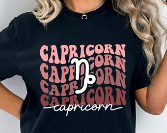 Capricorn Zodiac SVG PNG, Horoscope Shirt, Birthday Girl (Digital Files)