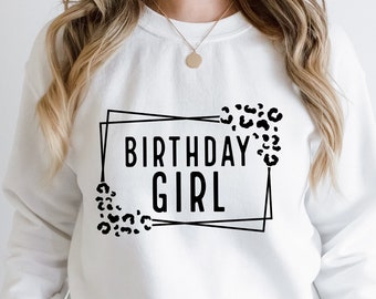 Leopard Birthday Girl SVG: Queen Shirt Design (Digital Download)