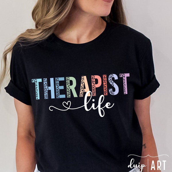 Therapist Life SVG PNG, Therapy svg, Therapy Student, Therapist Mom svg,Leopard Therapy svg,Health Life svg,Therapist svg,Psychology Student