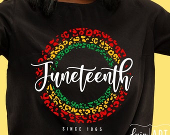 Leopard Juneteenth SVG, Black Woman, Melanin PNG (Digital Download)