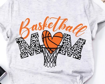 Leopard Basketball Mom SVG,Basket hoop svg,Silhouette,Cricut svg, mama svg, Basketball mama svg, Basketball svg,Basket shirt,Love Basketball