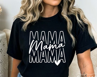 Mama SVG PNG, Stacked Mama svg, Retro Mama svg,Boho Mama svg, Mama Mode svg, Mama Shirt, Blessed Mama svg,Mama life svg, Mother&#39;s Day Svg