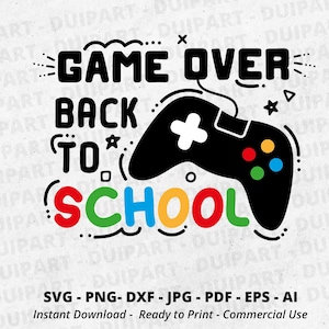 Spiel über Back To School SVG, Back To School svg, erster Tag der Schule svg, Schulshirt svg, Lehrer svg, Junge Schule Shirt, Cricut, Schulmodus svg