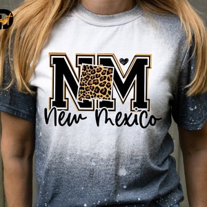 New Mexico Leopard svg, NM luipaard svg, New Mexico svg, Leopard svg, New Mexico kaart svg, New Mexico liefde svg, Cricut svg, New Mexico meisjesshirt