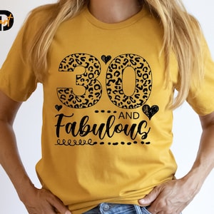 Leopard 30 and Fabulous svg,Fabulous svg,30th Birthday svg,Birthday svg,Heart svg,Cricut,Happy Birthday svg,Thirty years svg,30 Birthday svg
