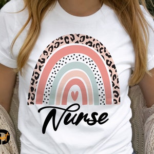 Leopard Rainbow Nurse SVG,Nurse svg, Leopard Rainbow svg,Nurse Life,Nurse Rainbow, Cricut svg,Nurse Mode, Nurse Shirt, Digital Download