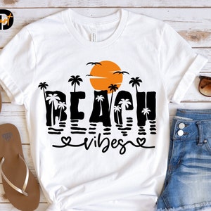 Beach Vibes SVG, Summer Sea Design (Digital Download)