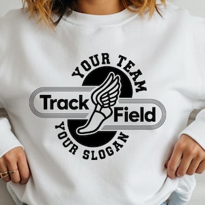 Track Mascot SVG PNG, Track & Field Logo Design for Cricut, Running Team Shirt Cut File, School Track Sublimation Digital Download