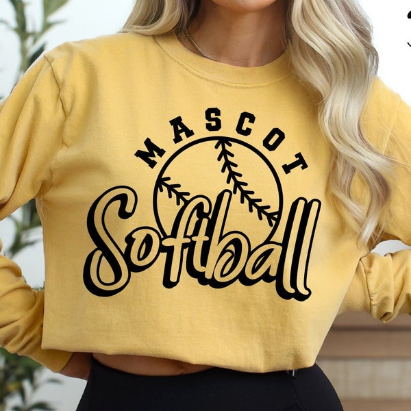 Softball SVG PNG, Softball Team Template svg, Softball Mascot, Softball Team Shirt, Personalized svg, Softball Player Team Logo,Softball Mom