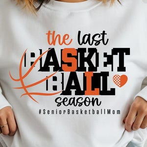 Senior Basketball Mom SVG shirt mockup