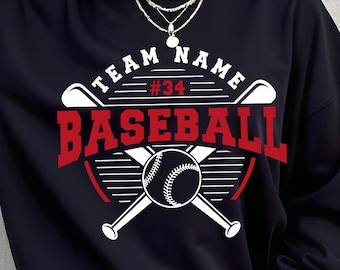 Editable Baseball Team Logo – Custom Mascot Design (SVG, PNG)