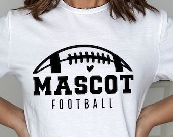 Football Team Mascot SVG, Custom Shirt Template (Digital Download)