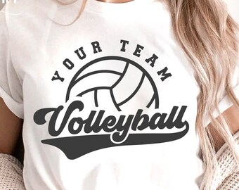 Volleyball Team SVG, Mascot Shirt Design (Digital Download)