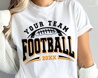 Football Team Template Svg Png, Football Team Logo, Football Shirt Design, Football Svg, Team Template, Team Shirt Design, Cricut Cut File