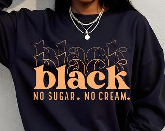 Black No Sugar No Cream SVG, Afro Woman Melanin Shirt Design (Digital Download)