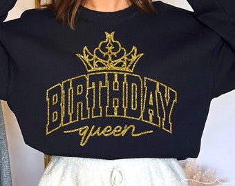 Birthday Queen SVG, PNG, Birthday Shirt Design (Digital Download)