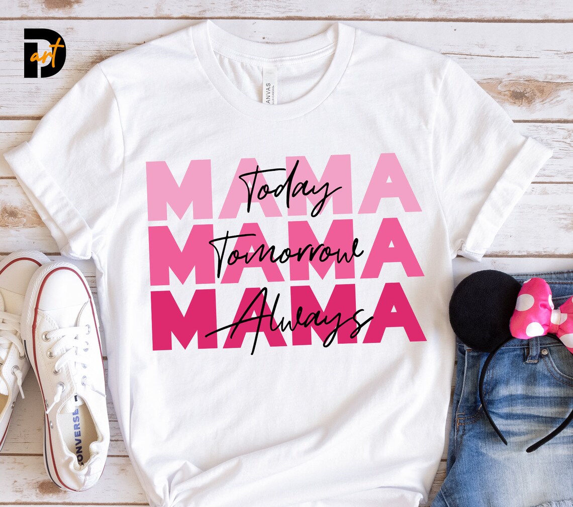 Stacked Mama Svg Three Mama Svg Mom Svg Mother's Day | Etsy