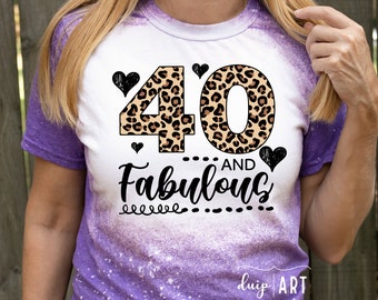 40 and Celebratory SVG, 40th Birthday Cut File (Digital Download