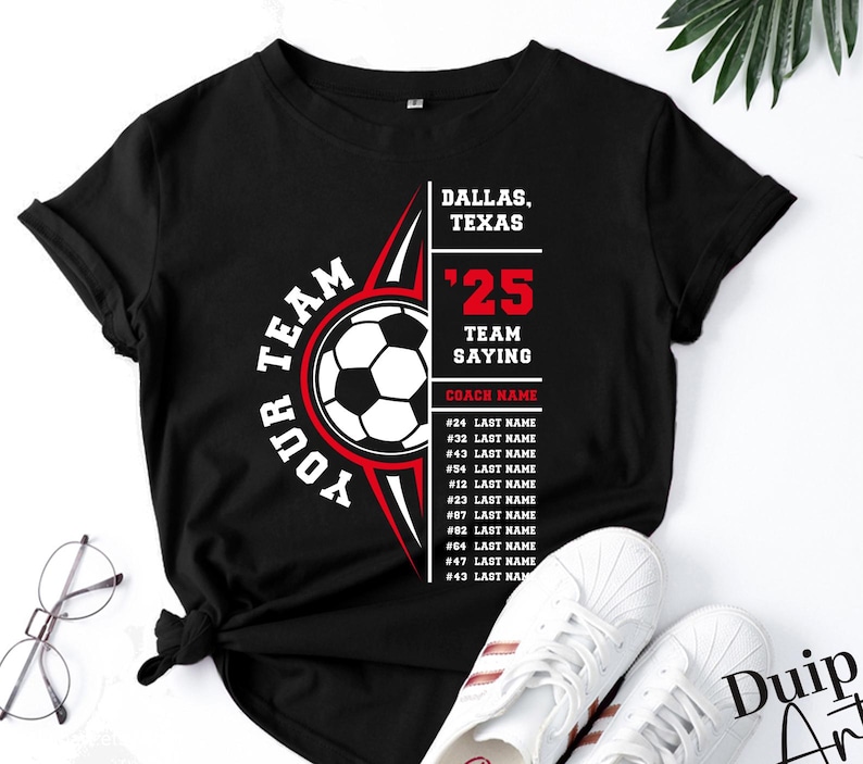 Sport Roster Svg Custom Soccer Team Roster SVG, PNG, Game Day Shirt (digital Download ...