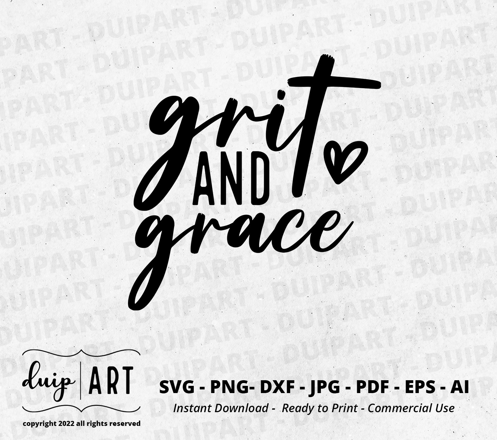 Grit and Grace SVG Religioso svg Fe svg Motivacional svg Etsy México