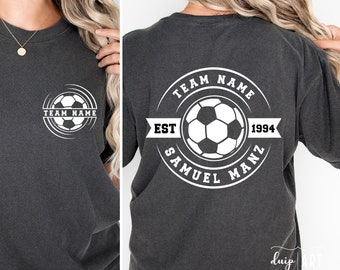 Personalized Soccer Team SVG PNG, Cricut Silhouette Cut File (Digital Download)