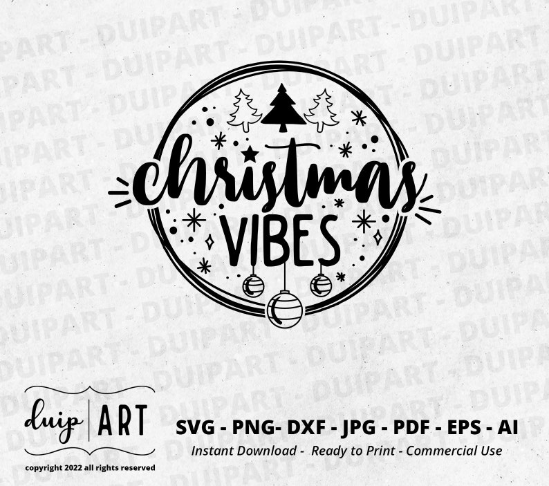Christmas Vibes SVG Christmas Svgchristmas Shirt Svg Cricut - Etsy