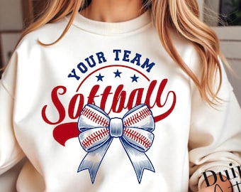 Retro Softball Team Logo Template, Editable Design (SVG PNG EPS)