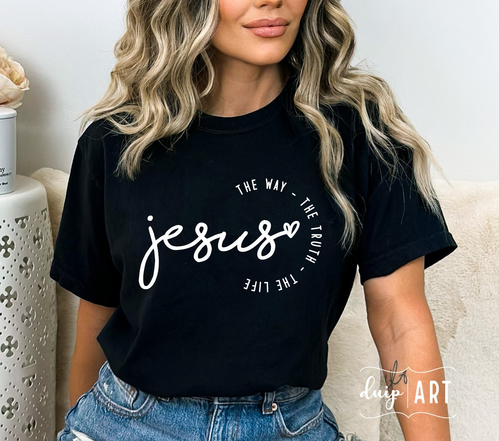 Jesus SVG PNG, Jesus The Way The Truth The Life, Christian svg, Faith svg,Worthy svg, Religious svg, Positive svg, Jesus svg, Church Shirt