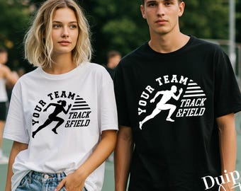Track and Field Team Shirt SVG, Customizable Design (Digital Download)