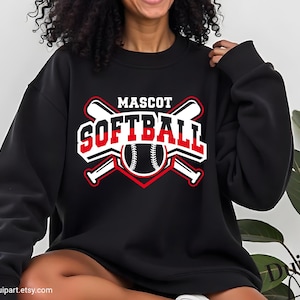 Softball Shirt Design – SVG for DIY T-Shirts & Game Day Apparel