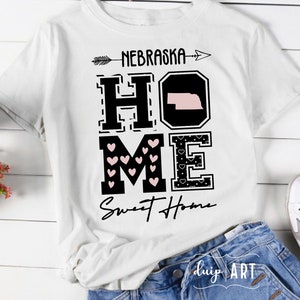 Nebraska svg, Home Sweet Home svg, Nebraska Love svg, Herz svg, Nebraska Karte svg, Home svg, Cricut svg, States svg, Nebraska Girl svg