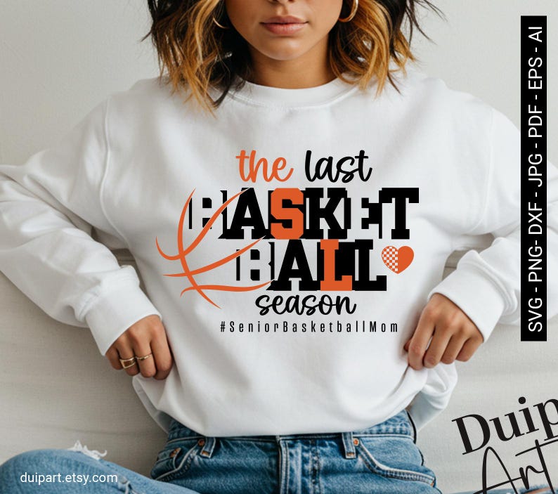 Senior Basketball Mom SVG shirt mockup