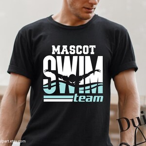 Swim Competition SVG PNG, Swim Team Roster Template, DIY Custom Team Shirt Design