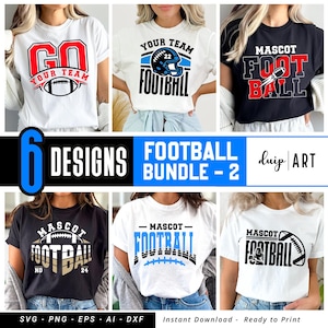 Fußball Bundle Vorlage, Fußball svg, Team Vorlage, Fußball-Bundle, Fußball-Shirts, personalisiert, Teamlogo, Cricut-Schnitt-Dateien