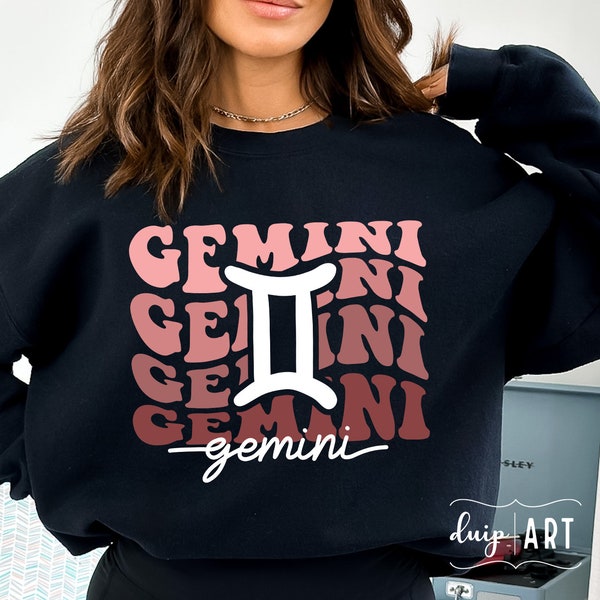 Gemini SVG PNG, Stacked Gemini svg, Horoscope Shirt, Zodiac svg, Gemini Symbol svg, Birthday Girl svg, Gemini Birthday svg, Astrology Signs