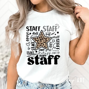 Leopard Staff SVG, Staff Typography svg, Staff svg, School Staff svg, Cricut svg, Sublimation PNG, Best Staff svg, Staff Life svg,Staff Mode