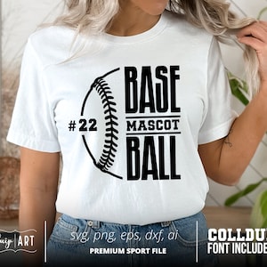 Baseball Team Template SVG PNG, Mascot Template svg, Baseball svg, Your Team svg, Baseball Mascot, Baseball Team Shirt, Personalized svg